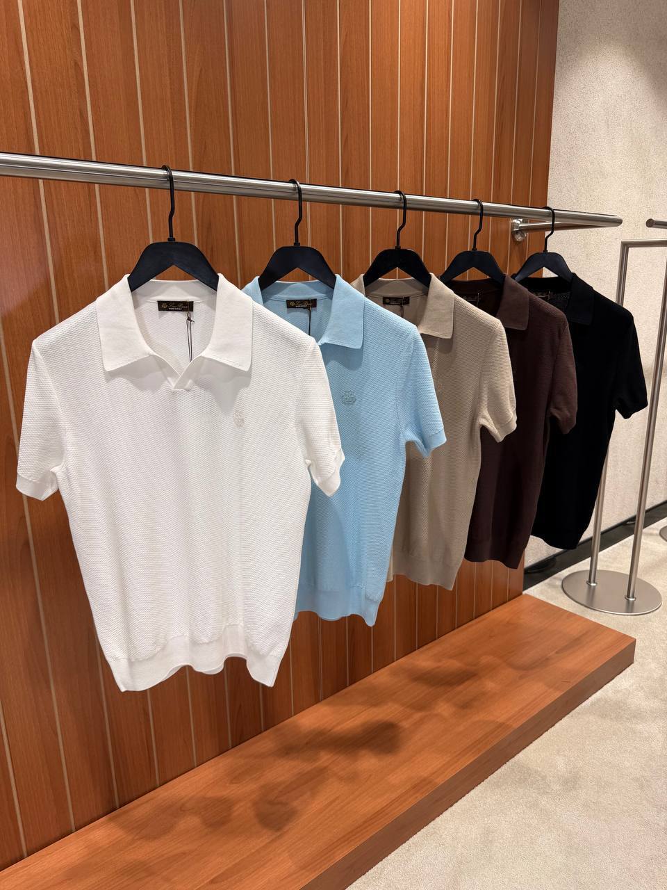 Loro Piana Textured Cotton Polo