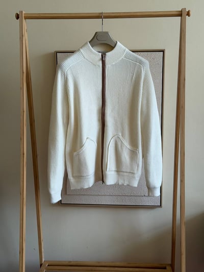 Brunello Cucinelli Ribbed Full-Zip Cardigan