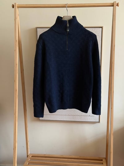 Louis Vuitton Cashmere-Wool Blend Half-Zip Pullover
