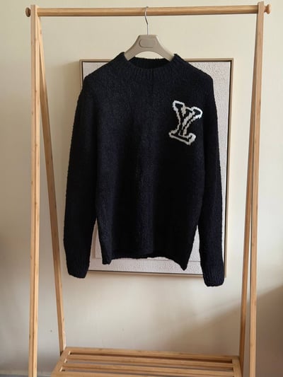 Louis Vuitton LV Logo Bouclé Sweater